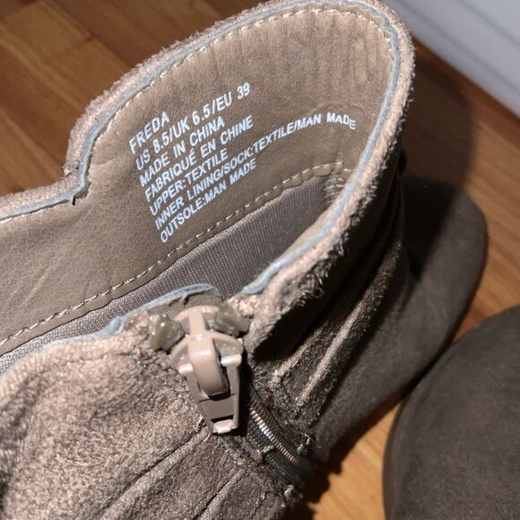 Women's Taupe Ankle Booties - Picture 5 of 6